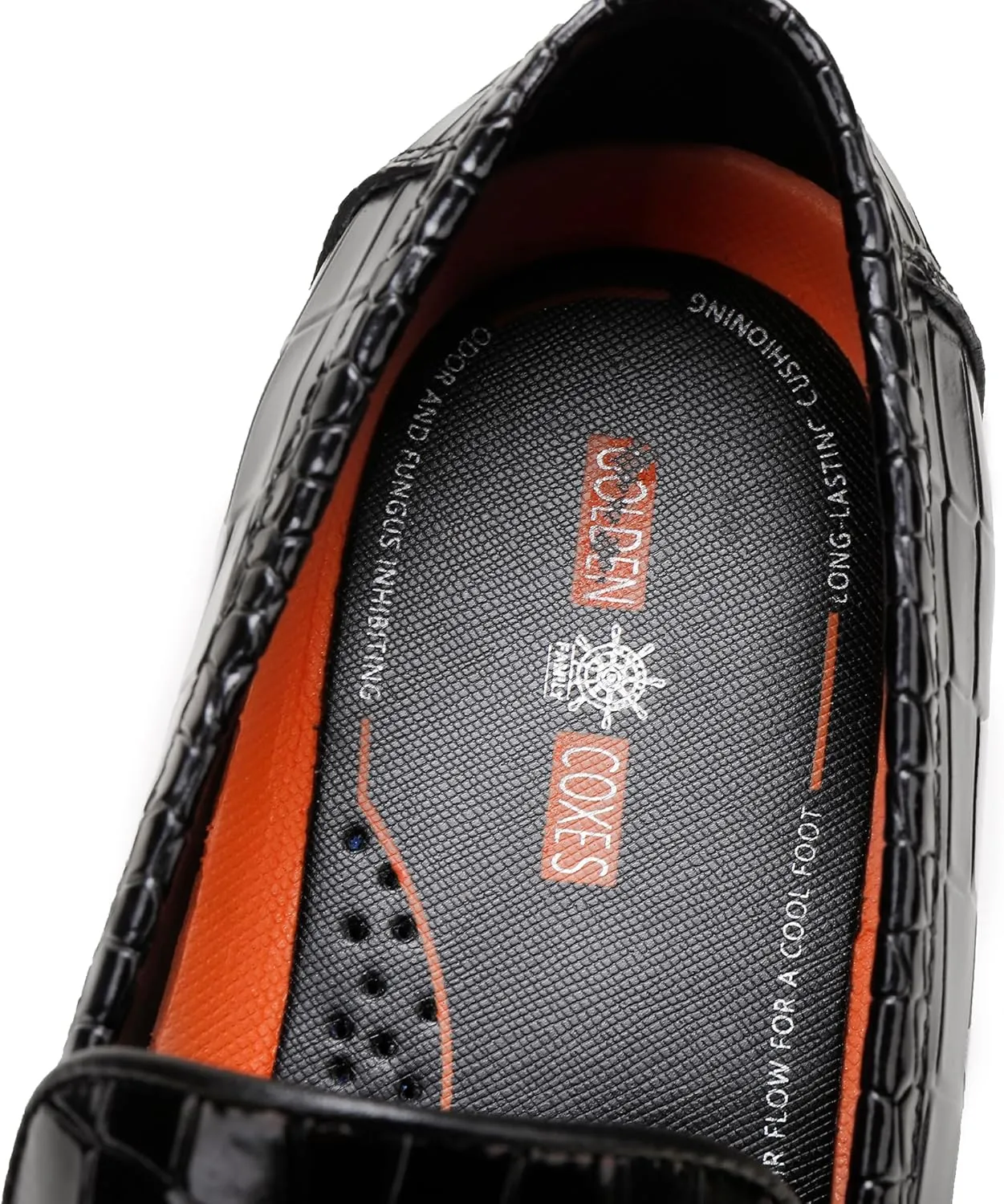 Formal Dress Shoes for Mens, Premium Crocodile Printed Mens Leather Slip on Dress Shoes, Party Wedding Shoes Bit Loafer