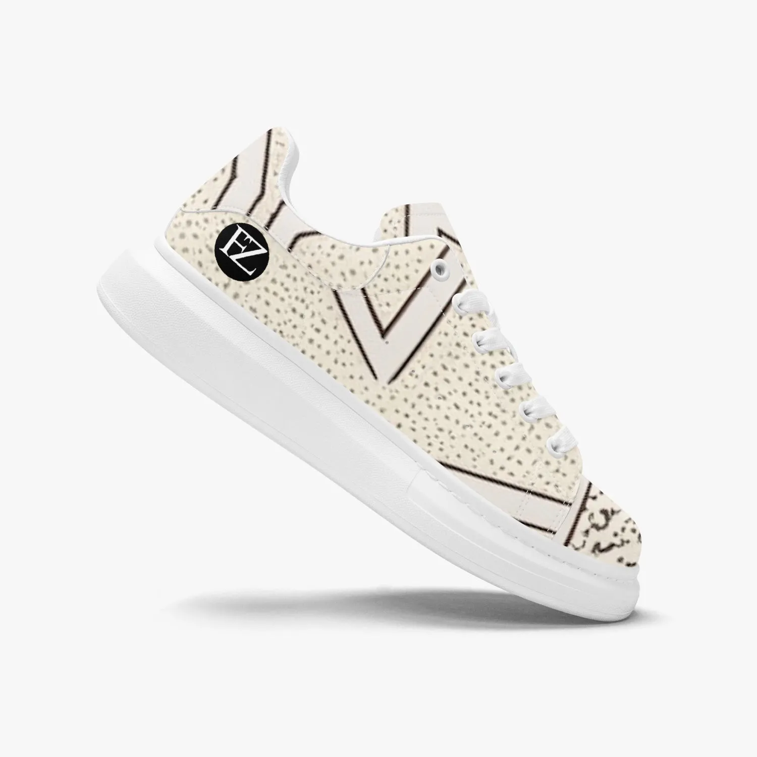 FZ Unisex African Print Leather Oversized Sneakers