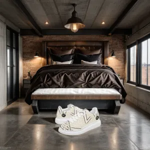 FZ Unisex African Print Leather Oversized Sneakers