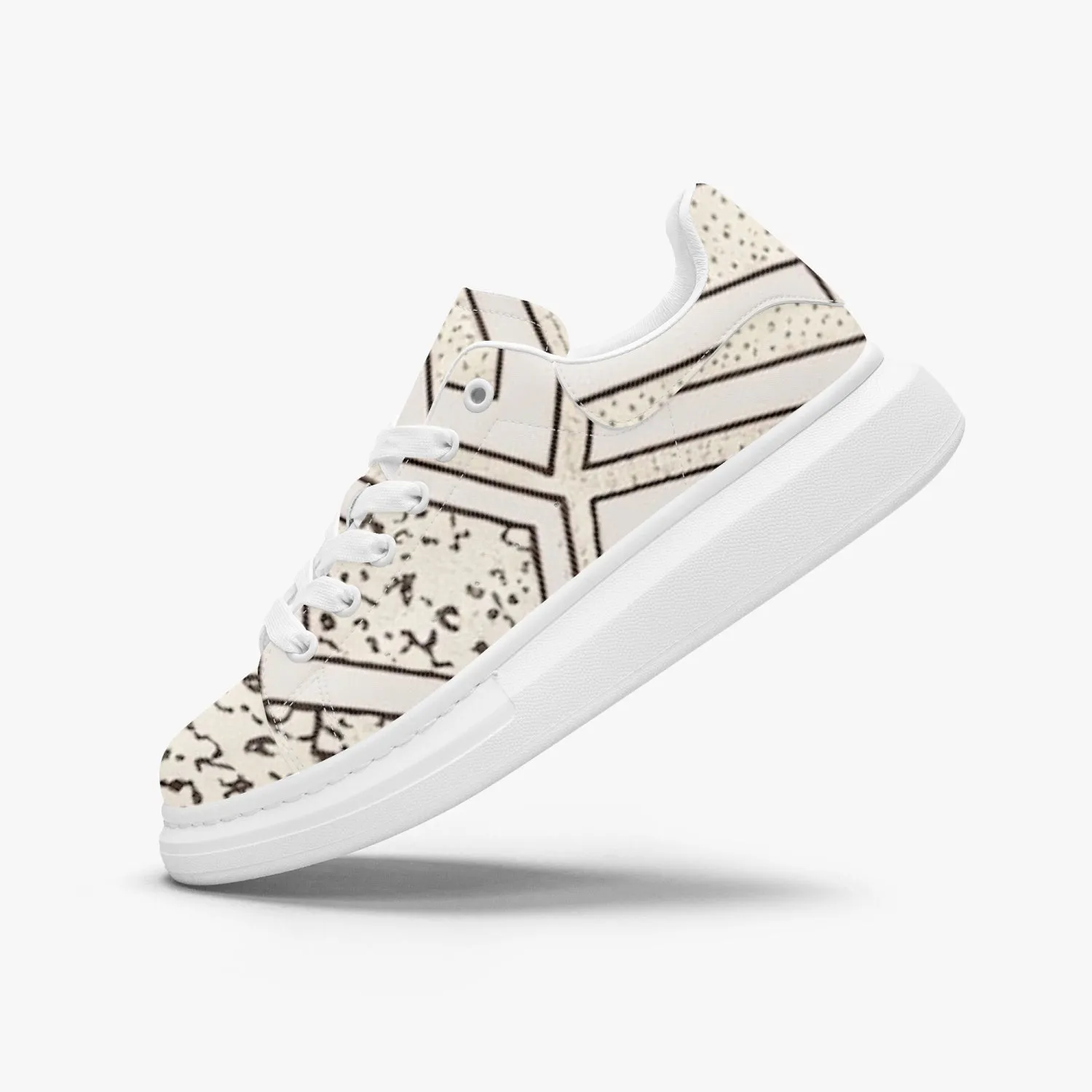 FZ Unisex African Print Leather Oversized Sneakers