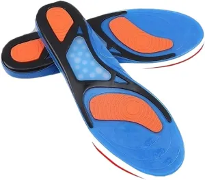 Gel Insoles Breathable Comfortable Silicone Inserts Deodorant Shock Absorption Shoe Insoles Sport Inserts(Small)