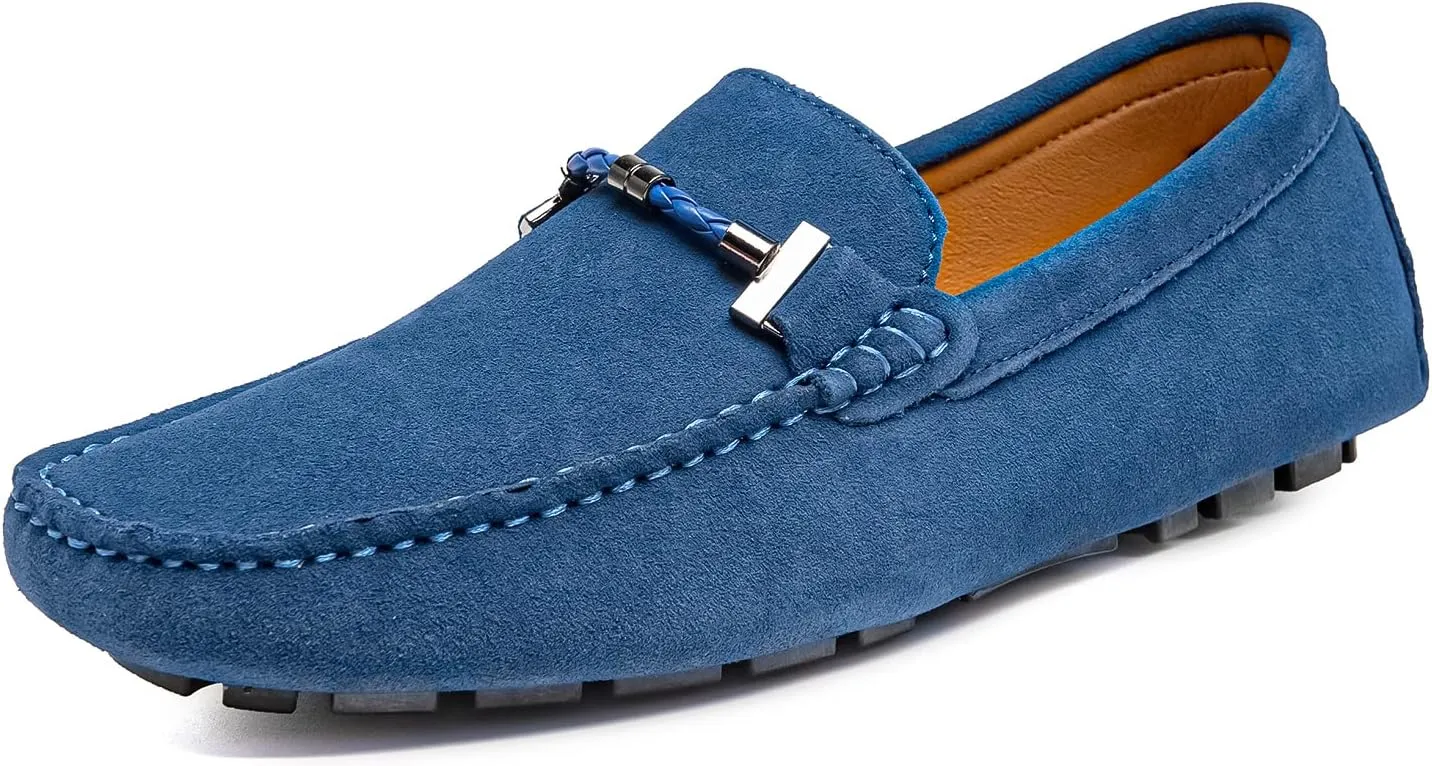 Go Tour Men's Penny Loafers Moccasin Driving Shoes Slip On Flats Boat Shoes