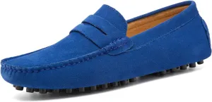 Go Tour Men's Penny Loafers Moccasin Driving Shoes Slip On Flats Boat Shoes