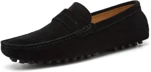Go Tour Men's Penny Loafers Moccasin Driving Shoes Slip On Flats Boat Shoes