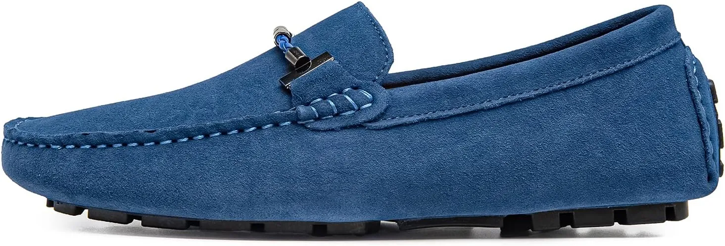 Go Tour Men's Penny Loafers Moccasin Driving Shoes Slip On Flats Boat Shoes