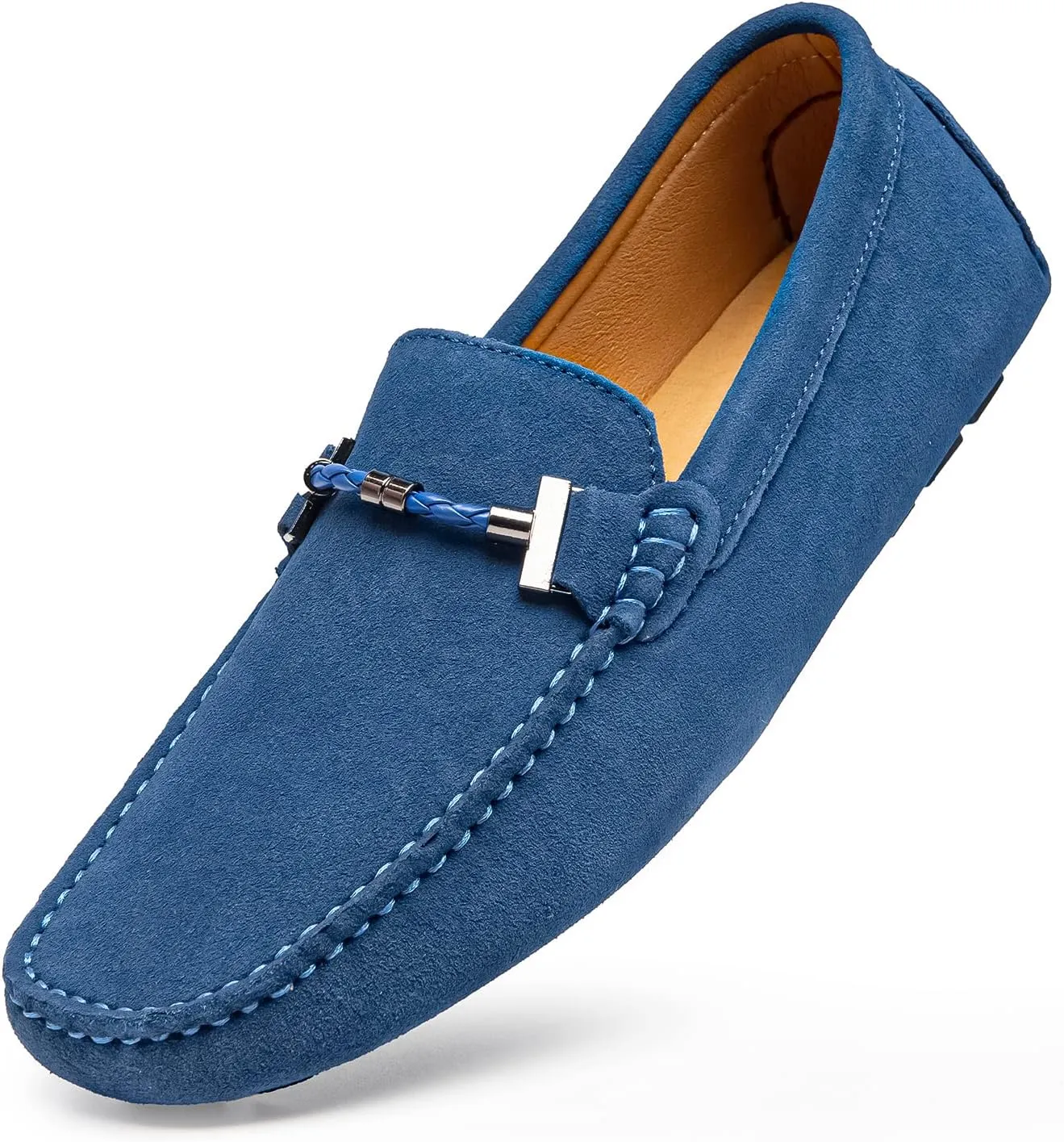 Go Tour Men's Penny Loafers Moccasin Driving Shoes Slip On Flats Boat Shoes