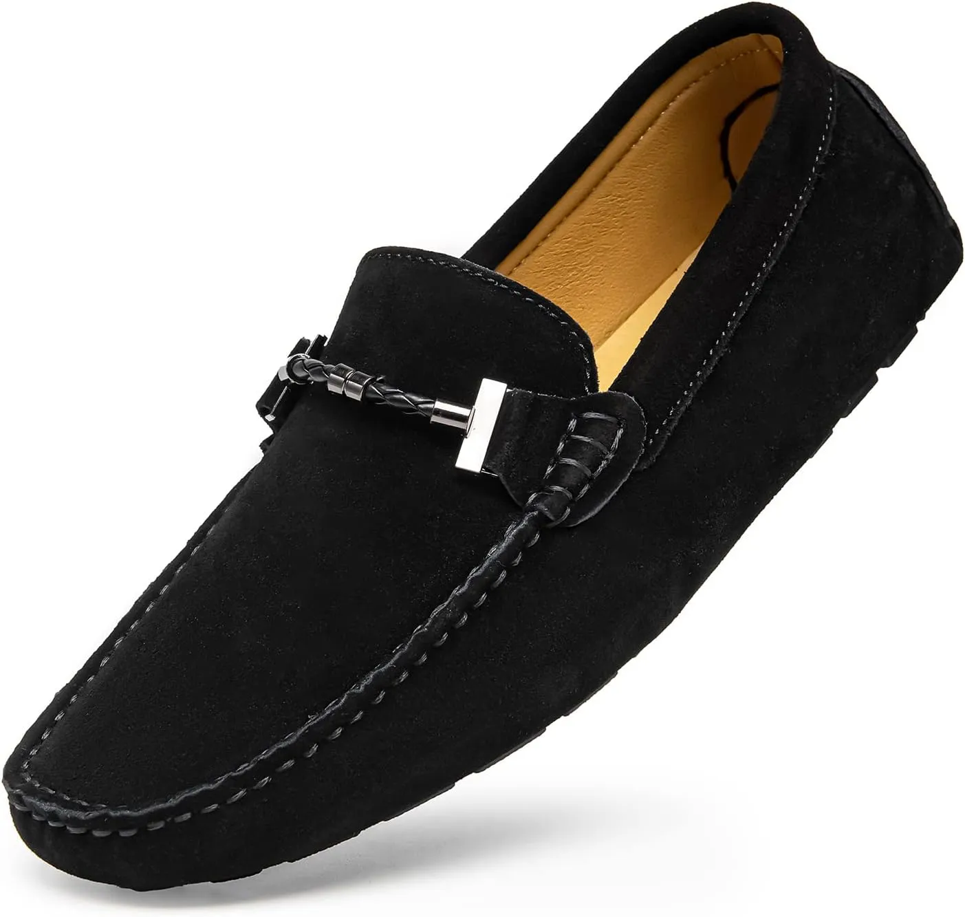 Go Tour Men's Penny Loafers Moccasin Driving Shoes Slip On Flats Boat Shoes