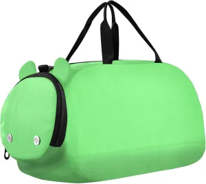 Green Color Gym Duffel Bag with Shoes Compartment Lightweight Weekend Travel Bag for School Practice, Sports, Travel