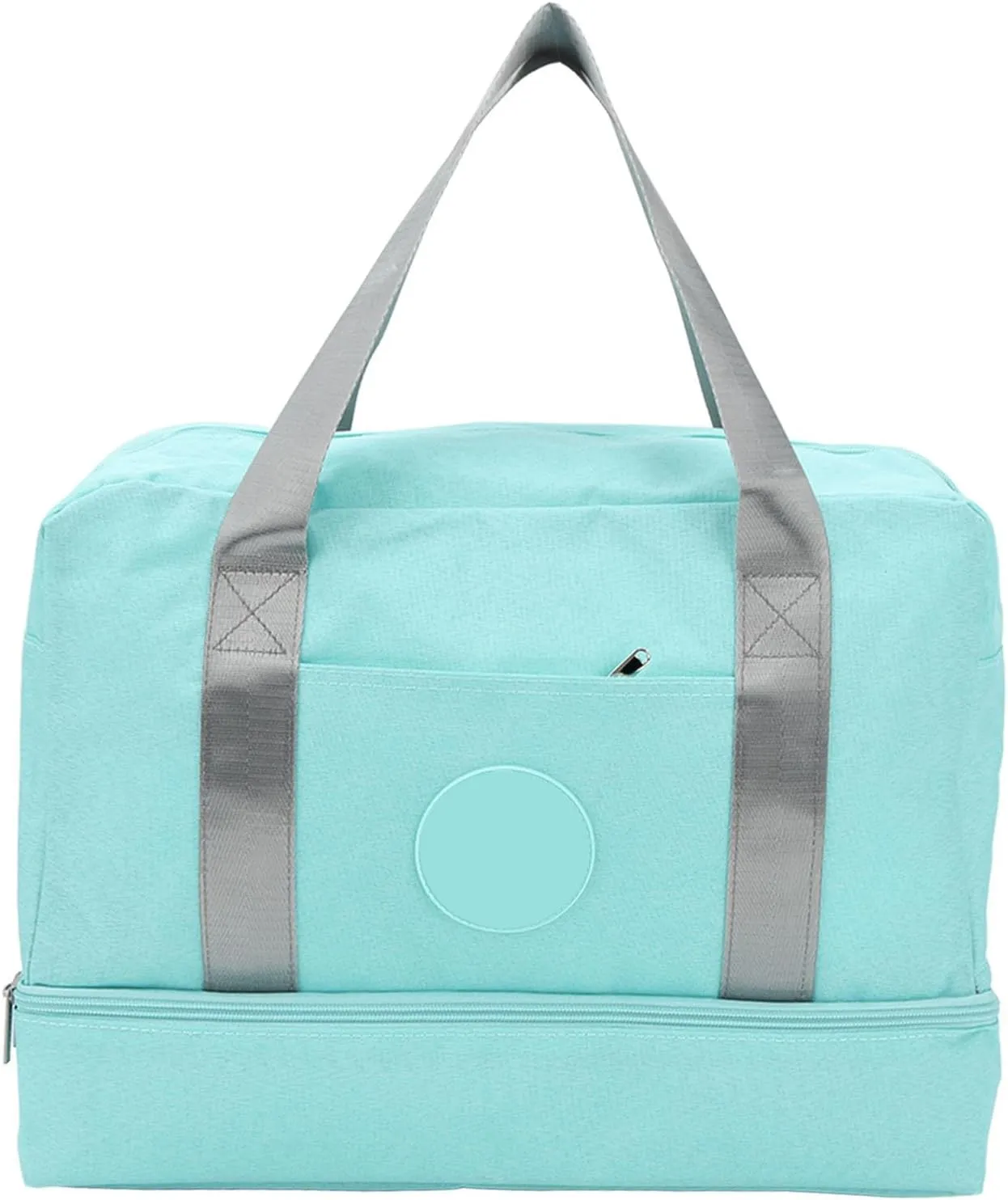 Gym Bag, Dry Wet Separated Duffle Bag Lightweight Waterproof Sports Travel Bag For Men Women Swimwear Swimming Fitness Equipment (Lake Blue)