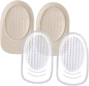 Half Padded Insole Women's Heel Pads for Shoes Back of Heel Cushion Pads Pairs