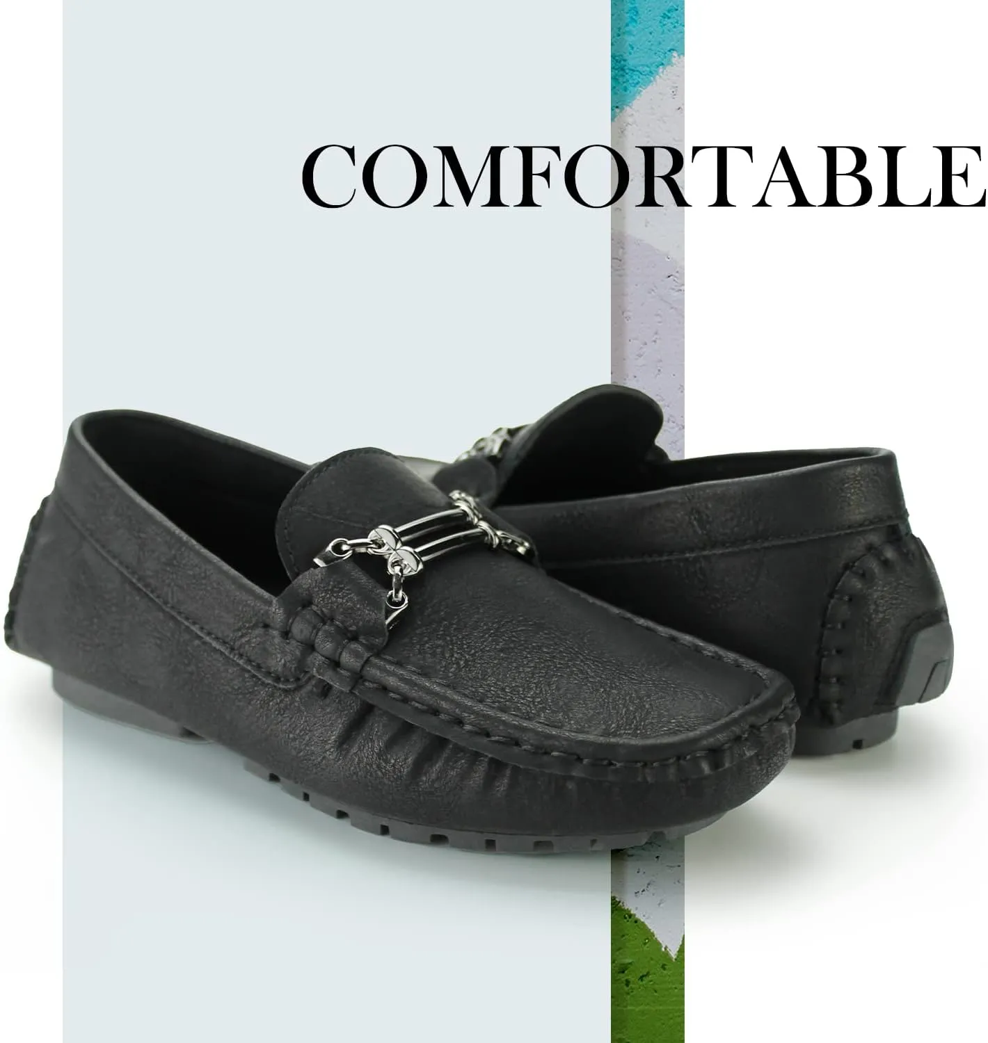 Hawkwell Kids Casual Penny Loafer Moccasin Dress Driver Shoes(Toddler/Little Kid/Big Kid)