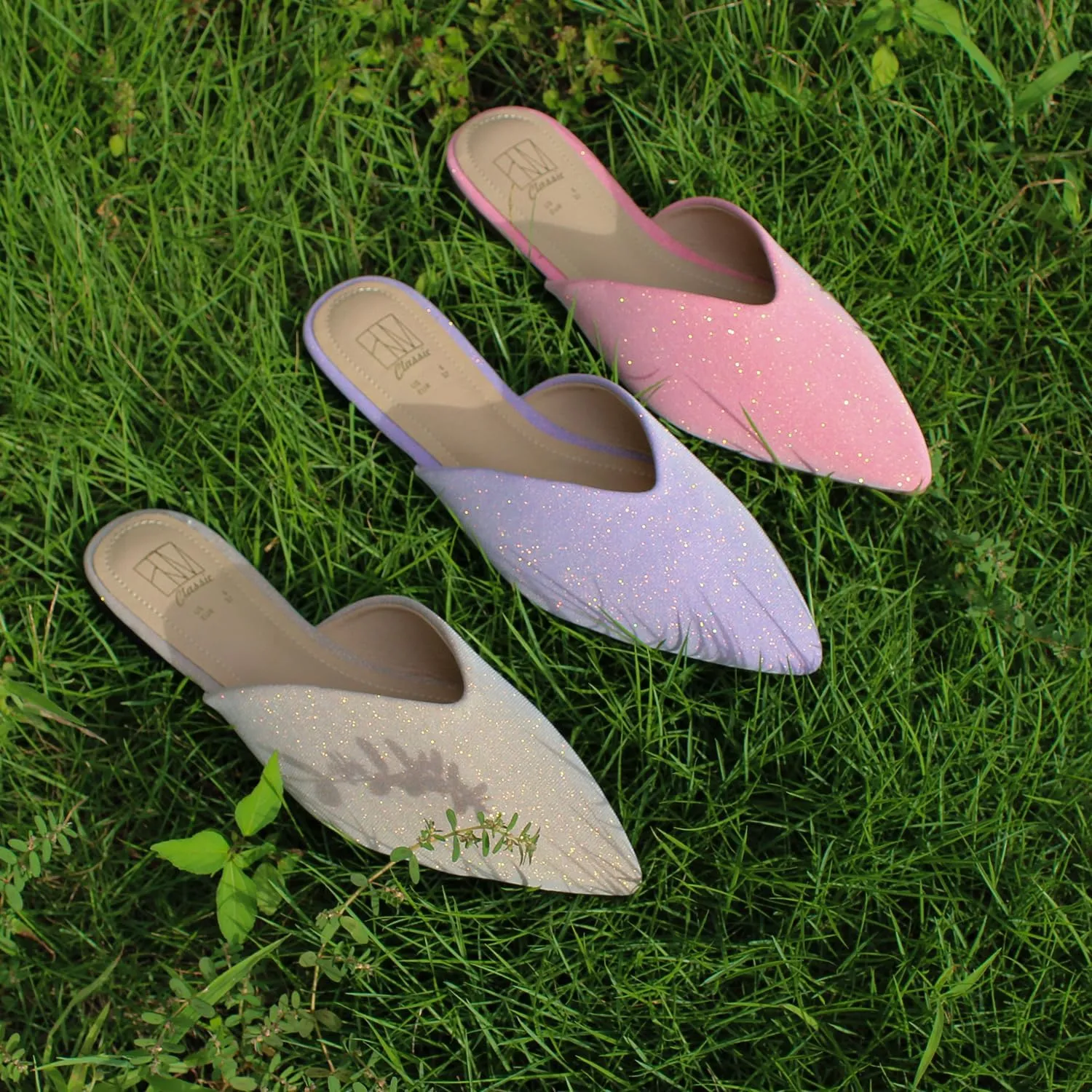 Hawkwell Women's Backless Slip on Slides Loafer Shoes Flats Comfortable Pointed Toe Mules