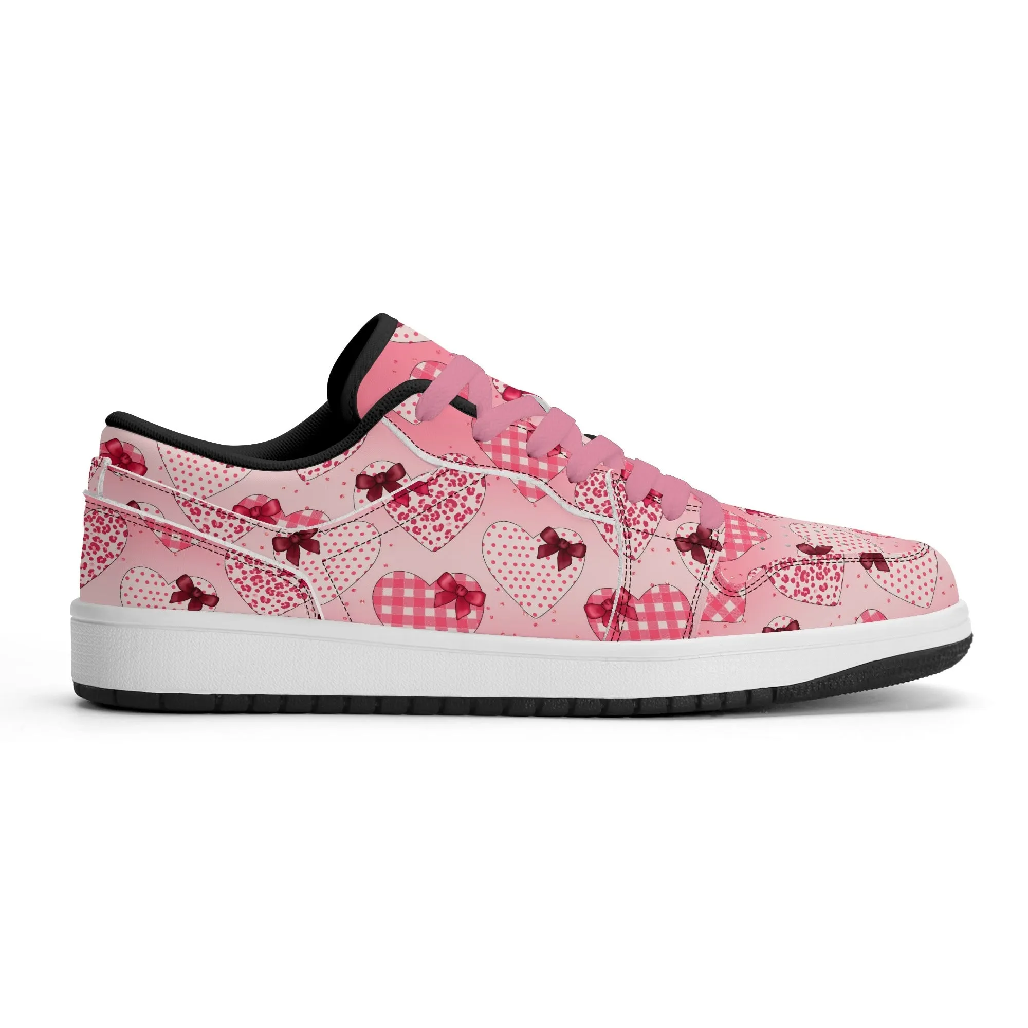 Hearts Low Top Leder Sneaker für Damen