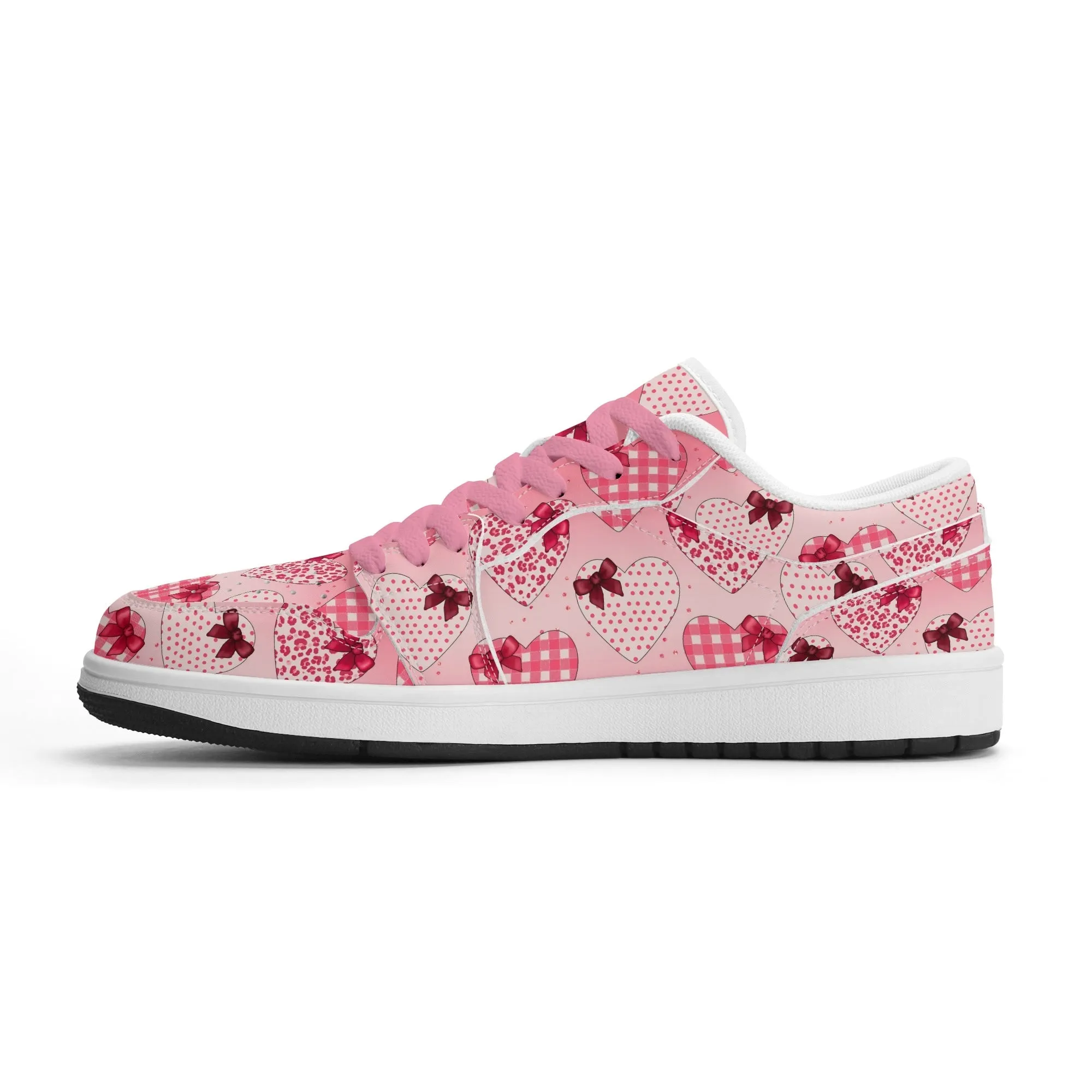 Hearts Low Top Leder Sneaker für Damen