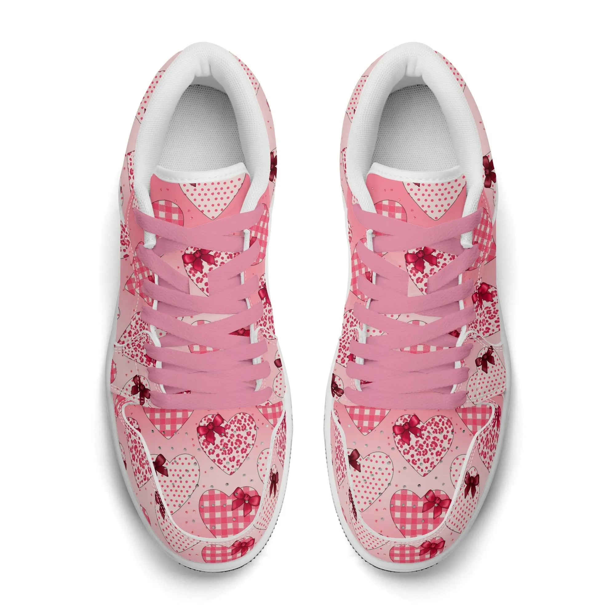 Hearts Low Top Leder Sneaker für Damen