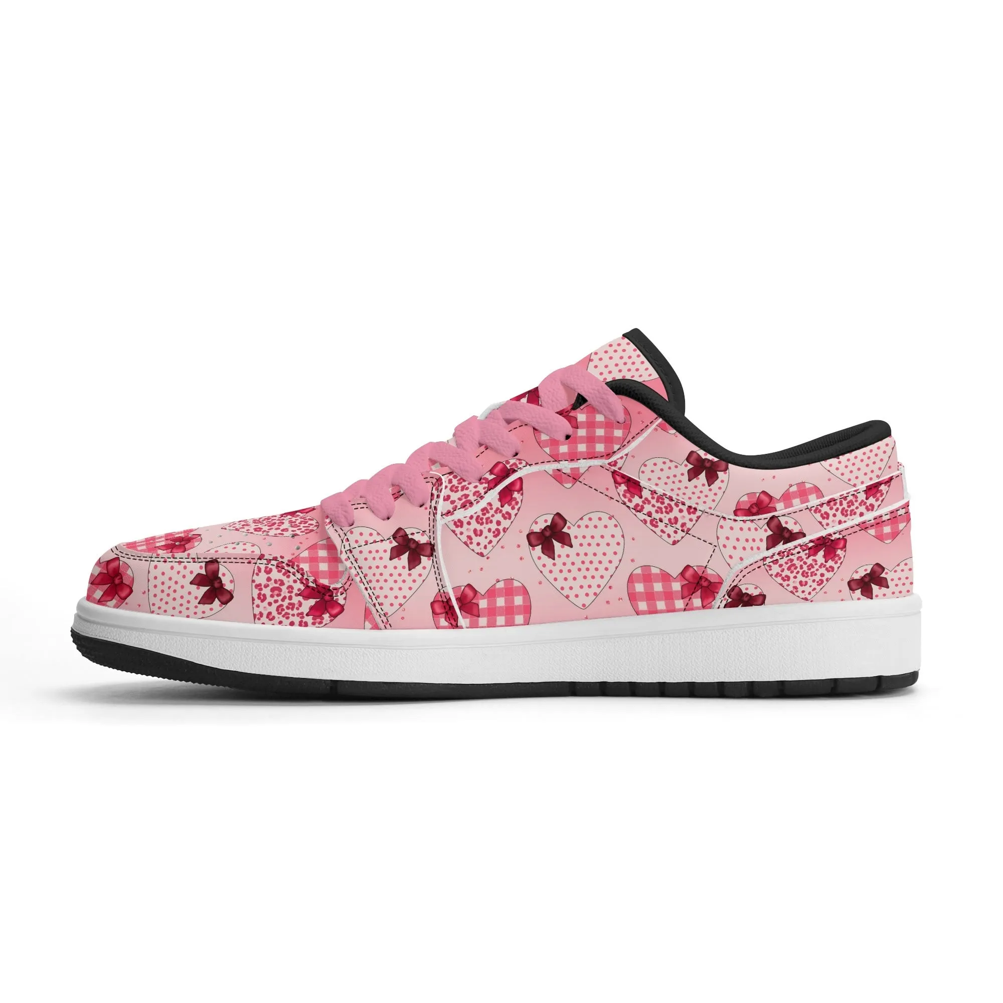 Hearts Low Top Leder Sneaker für Damen