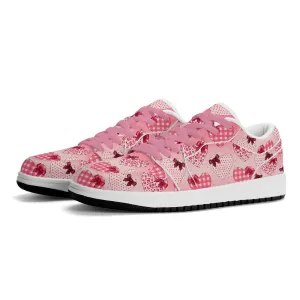 Hearts Low Top Leder Sneaker für Damen