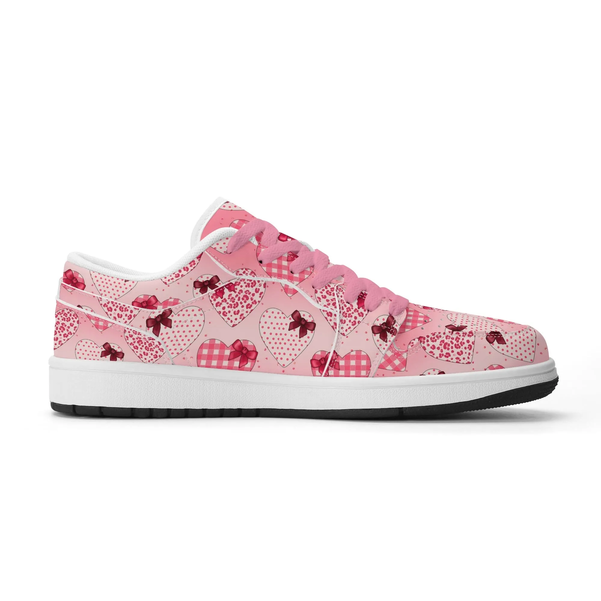 Hearts Low Top Leder Sneaker für Damen