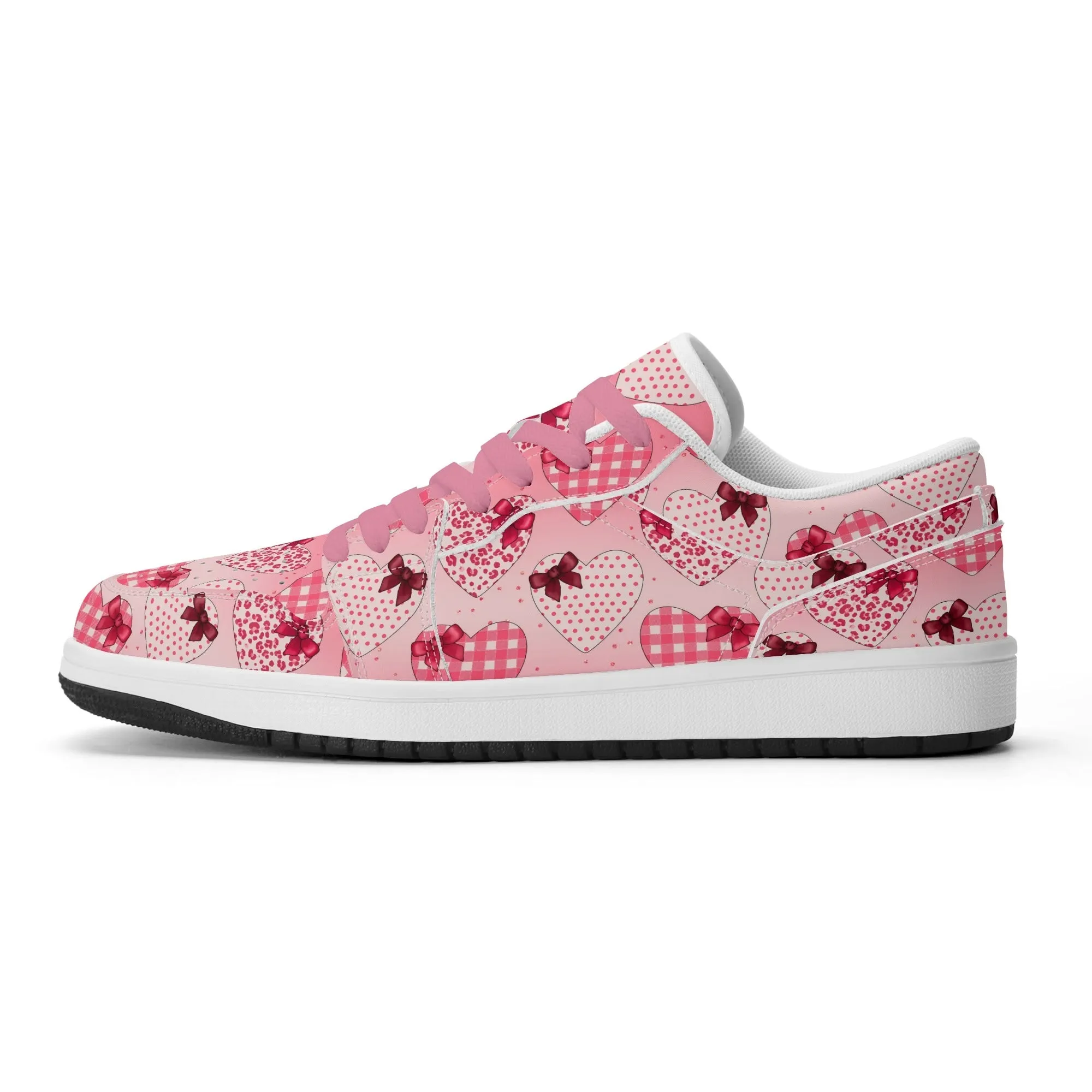 Hearts Low Top Leder Sneaker für Damen