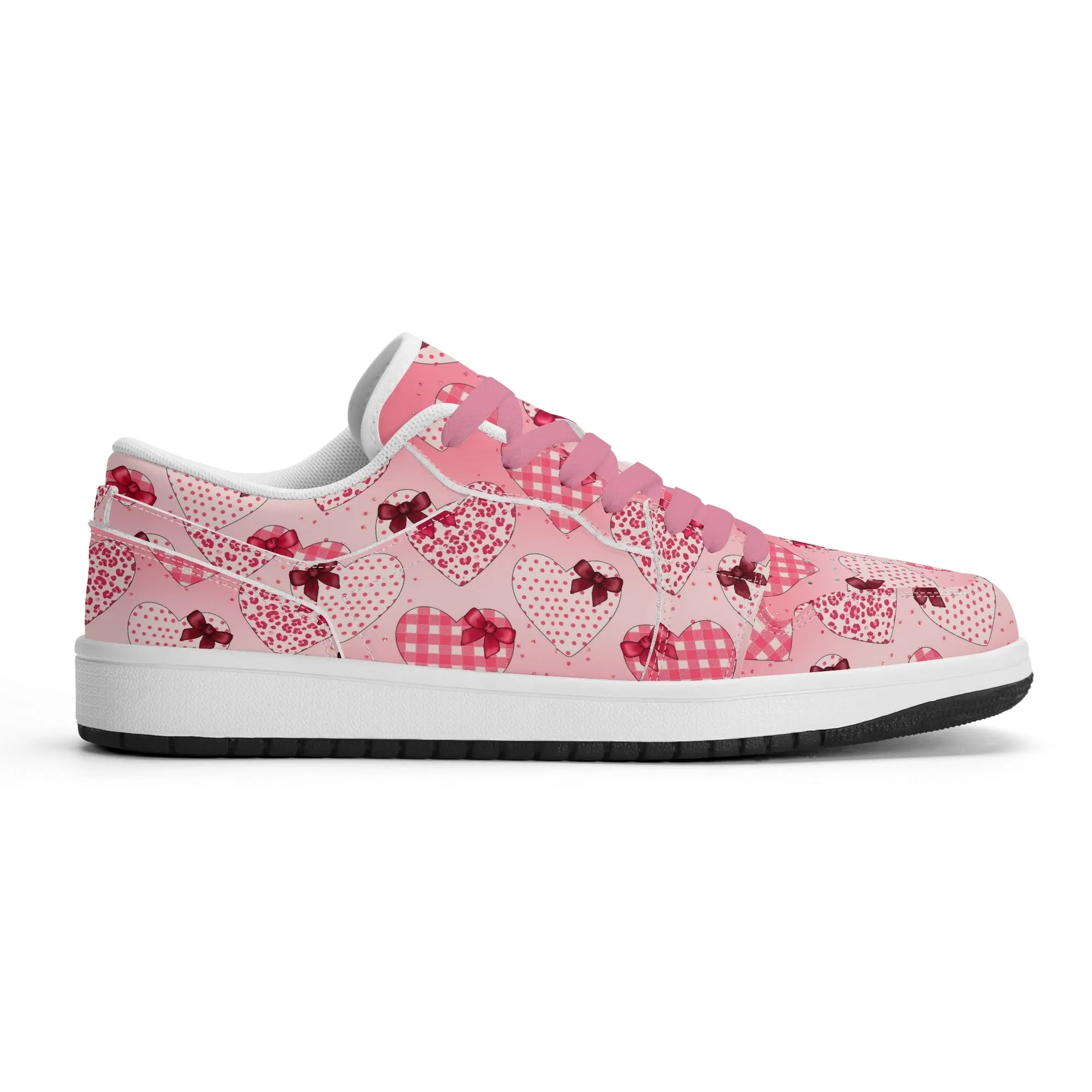 Hearts Low Top Leder Sneaker für Damen