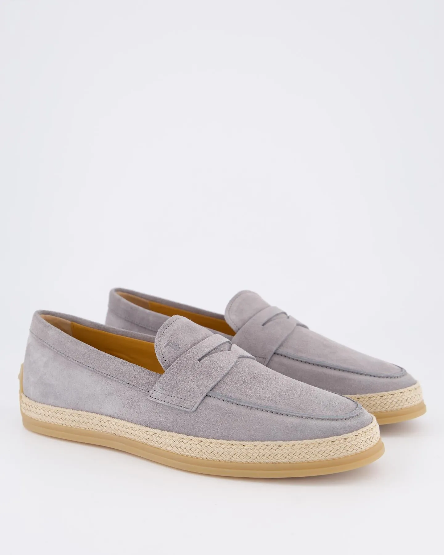 Heren Gomma Rafia Mocassin Grijs