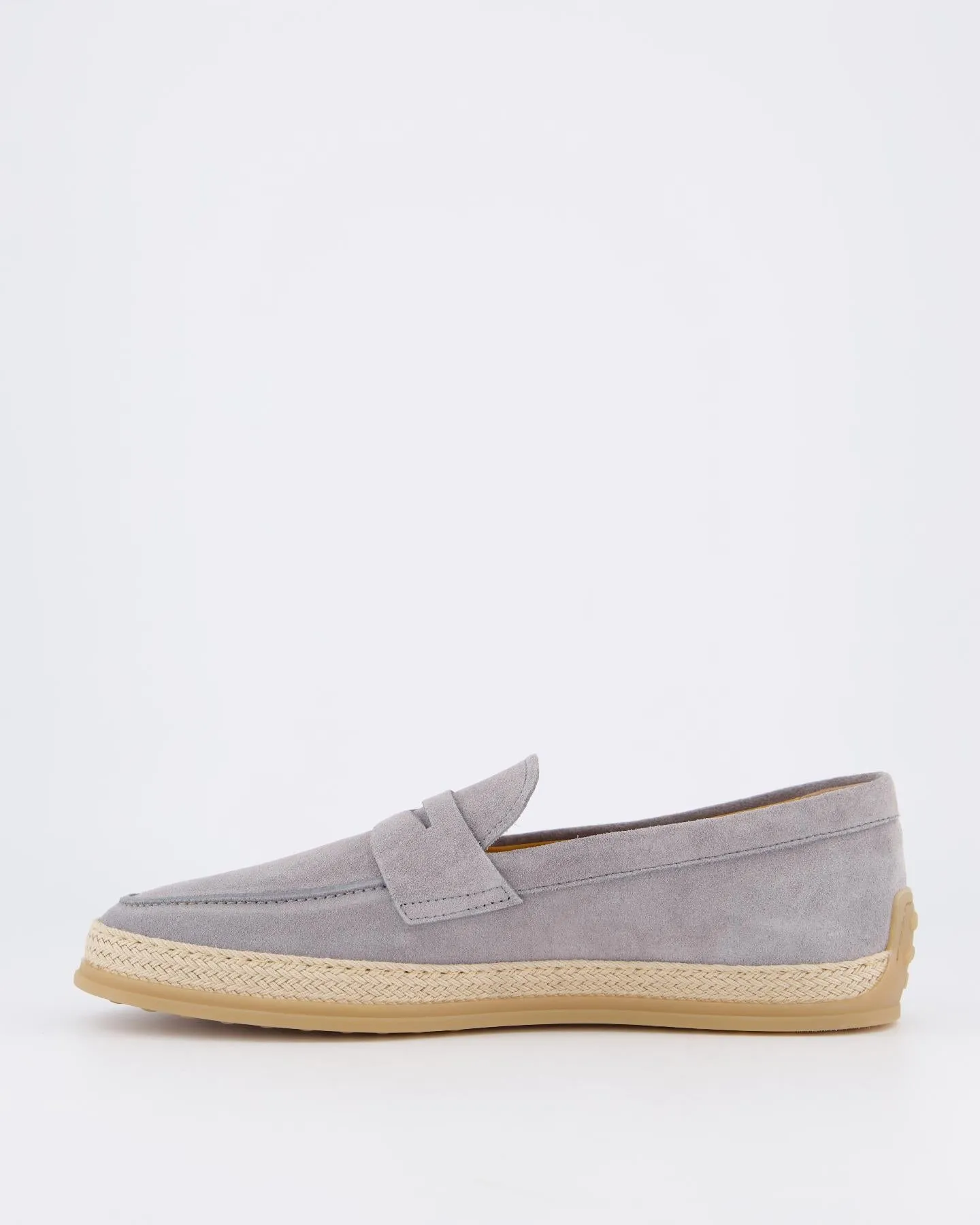 Heren Gomma Rafia Mocassin Grijs