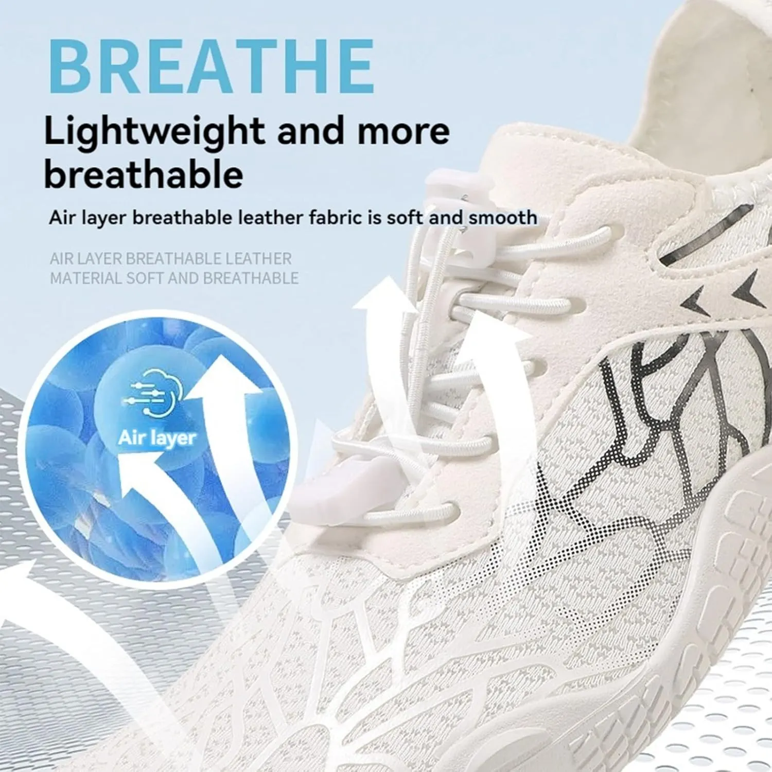 Hike Barefoot Shoes Womens Men, Pro Barefoot Shoes with Wide Toe Box, Minimalist Trail Running Shoe, Breathable & Non-Slip Athletic Footwear Wide Toe Shoe