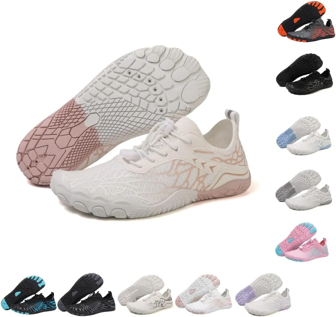 Hike Barefoot Shoes Womens Men, Pro Barefoot Shoes with Wide Toe Box, Minimalist Trail Running Shoe, Breathable & Non-Slip Athletic Footwear Wide Toe Shoe