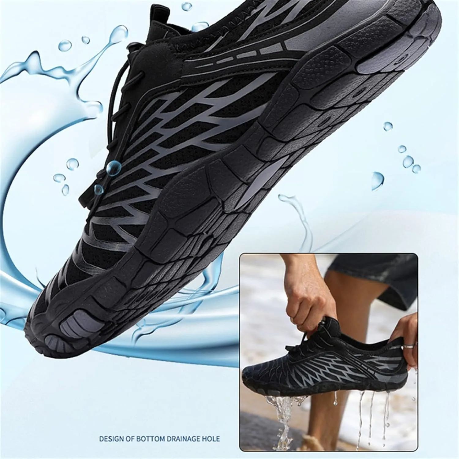 Hike Barefoot Shoes Womens Men, Pro Barefoot Shoes with Wide Toe Box, Minimalist Trail Running Shoe, Breathable & Non-Slip Athletic Footwear Wide Toe Shoe