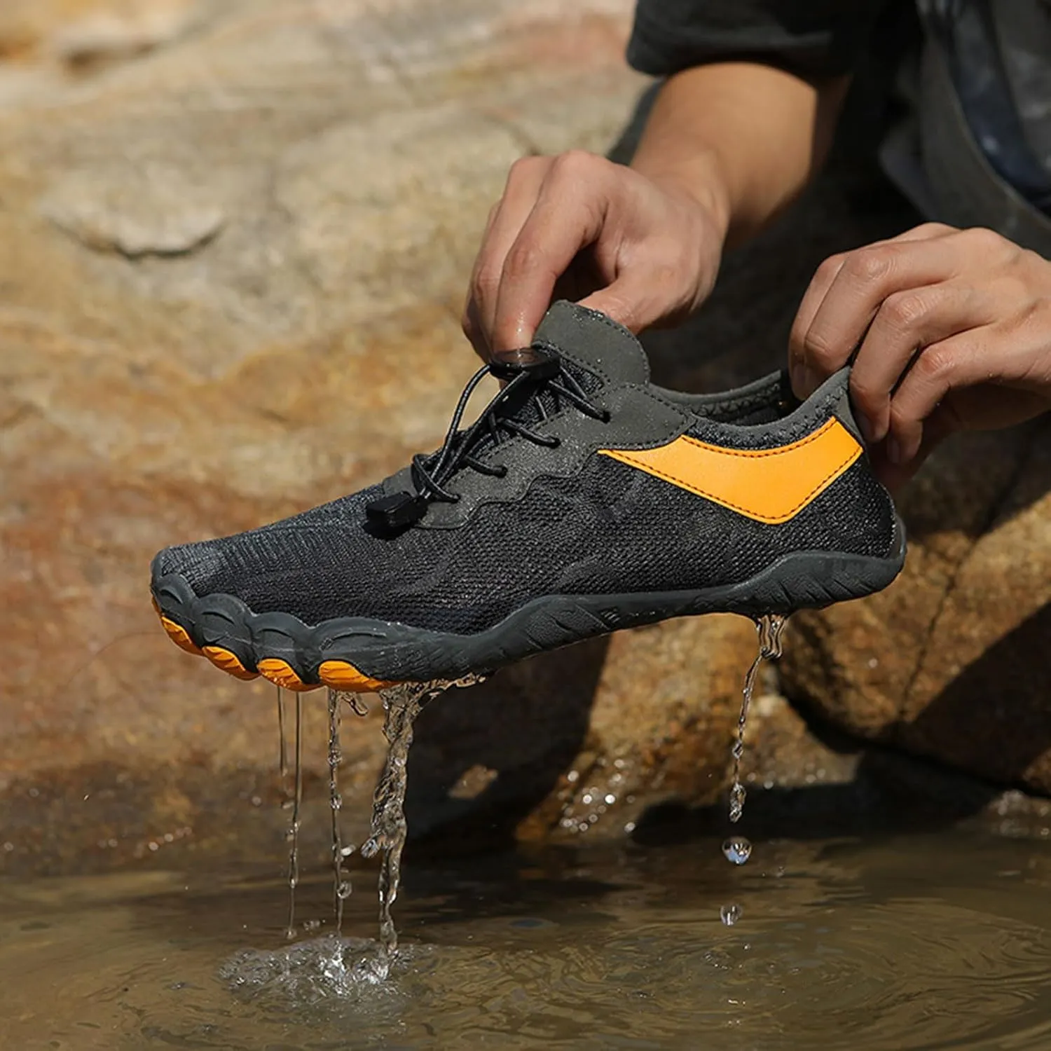 Hiking Footwear for Women Men Wide Toe Box&Healthy Swim Shoes,Outdoor Non-Slip&Zero Drop Fashion Running Barefoot,Quick Dry Breathable Waterproof Water Shoes,Lightweight Adjustable Barefoot Unisex