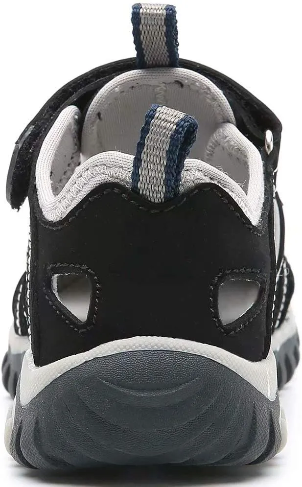 HOBIBEAR Boys Girls Sport Water Sandals Closed-Toe Outdoor(Toddler/Little Kid/Big Kid)