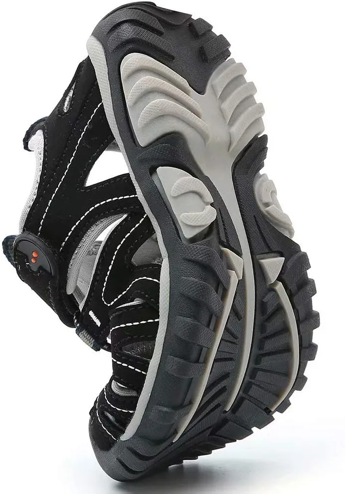 HOBIBEAR Boys Girls Sport Water Sandals Closed-Toe Outdoor(Toddler/Little Kid/Big Kid)
