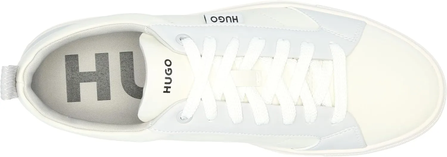 HUGO Men's Essential Two Tone Suede Low Top Sneaker