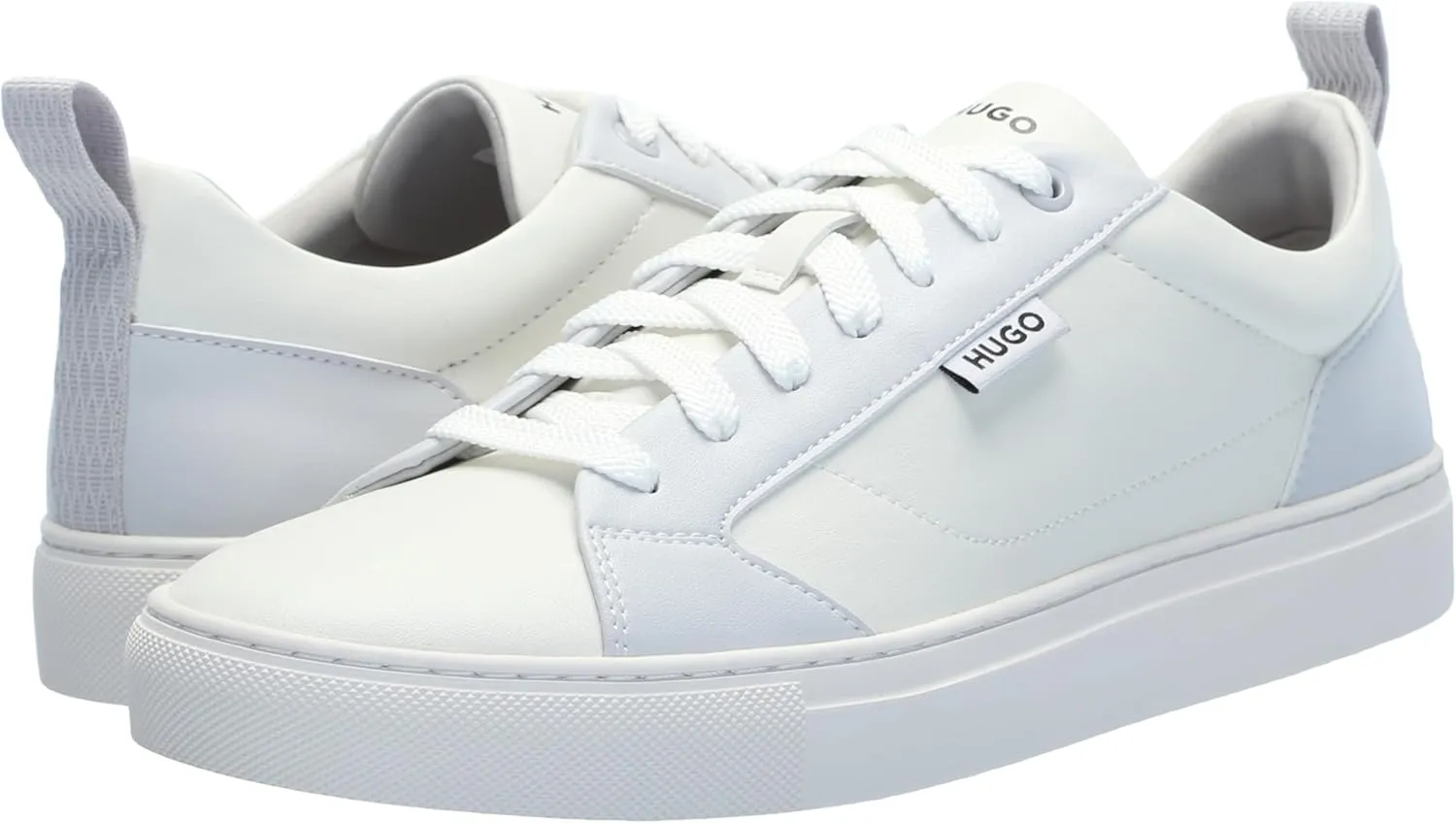 HUGO Men's Essential Two Tone Suede Low Top Sneaker