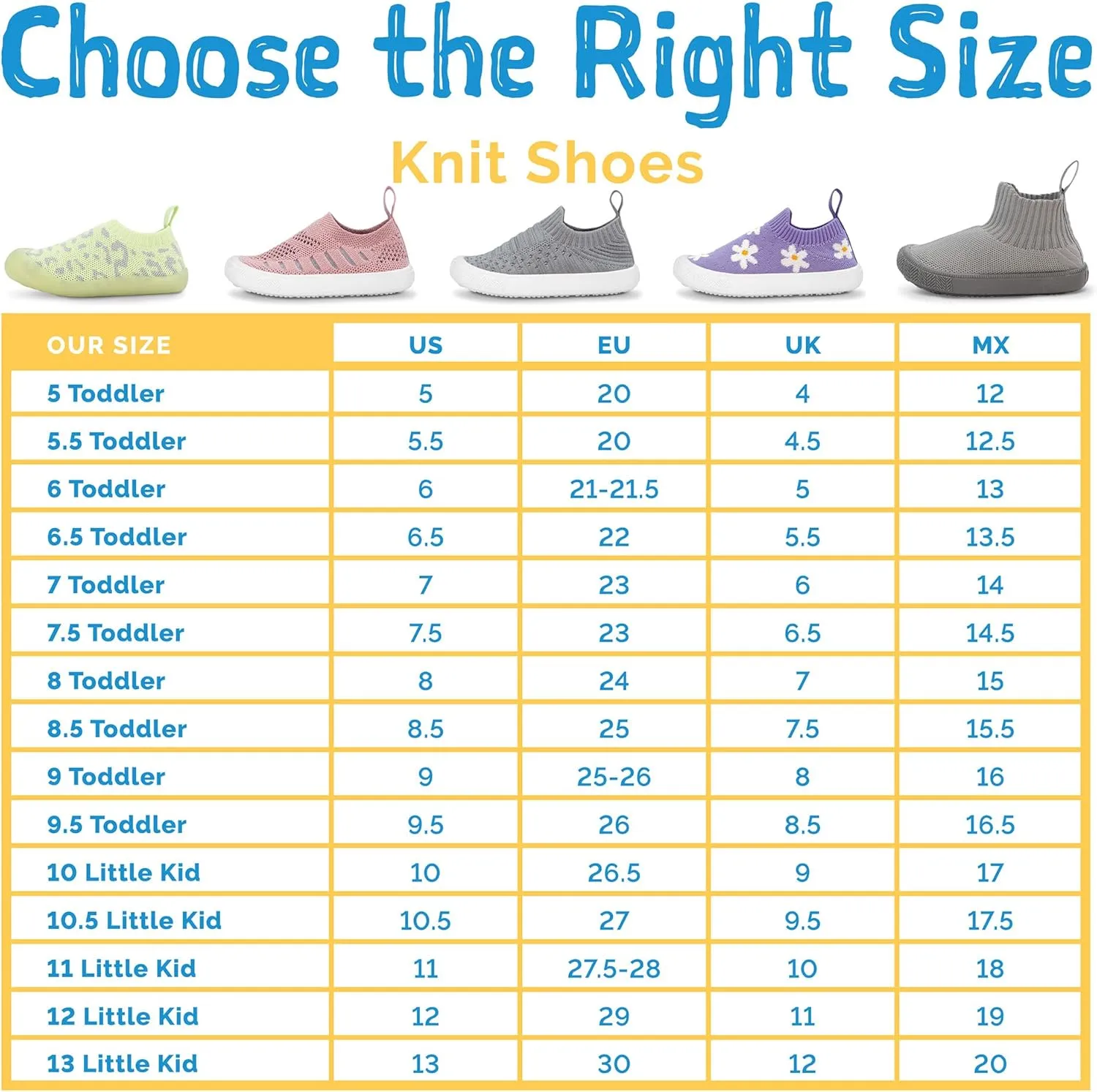 JAN & JUL Slip-on Kids Knit Shoes, Breathable Machine Washable Sneakers