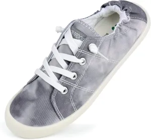 JENN ARDOR Women’s Low Top Canvas Slip On Sneaker Comfort Casual Shoes Walking Flats