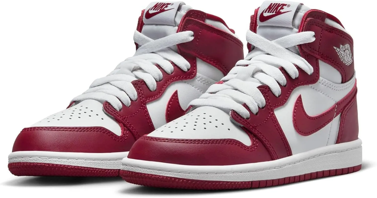 Jordan Little Kid's 1 Retro High OG Artisanal Red Wht/Team Red (FD1412 160)