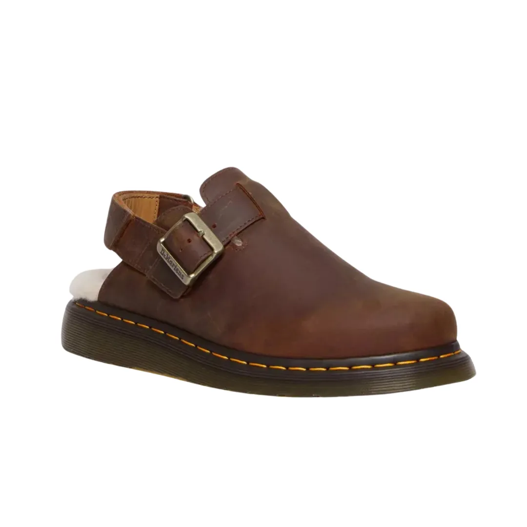 JORGE II FAUX FUR LINED MULES WARM TAN