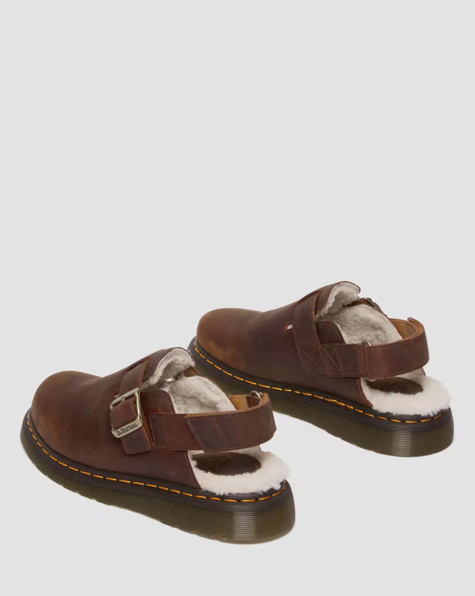 JORGE II FAUX FUR LINED MULES WARM TAN