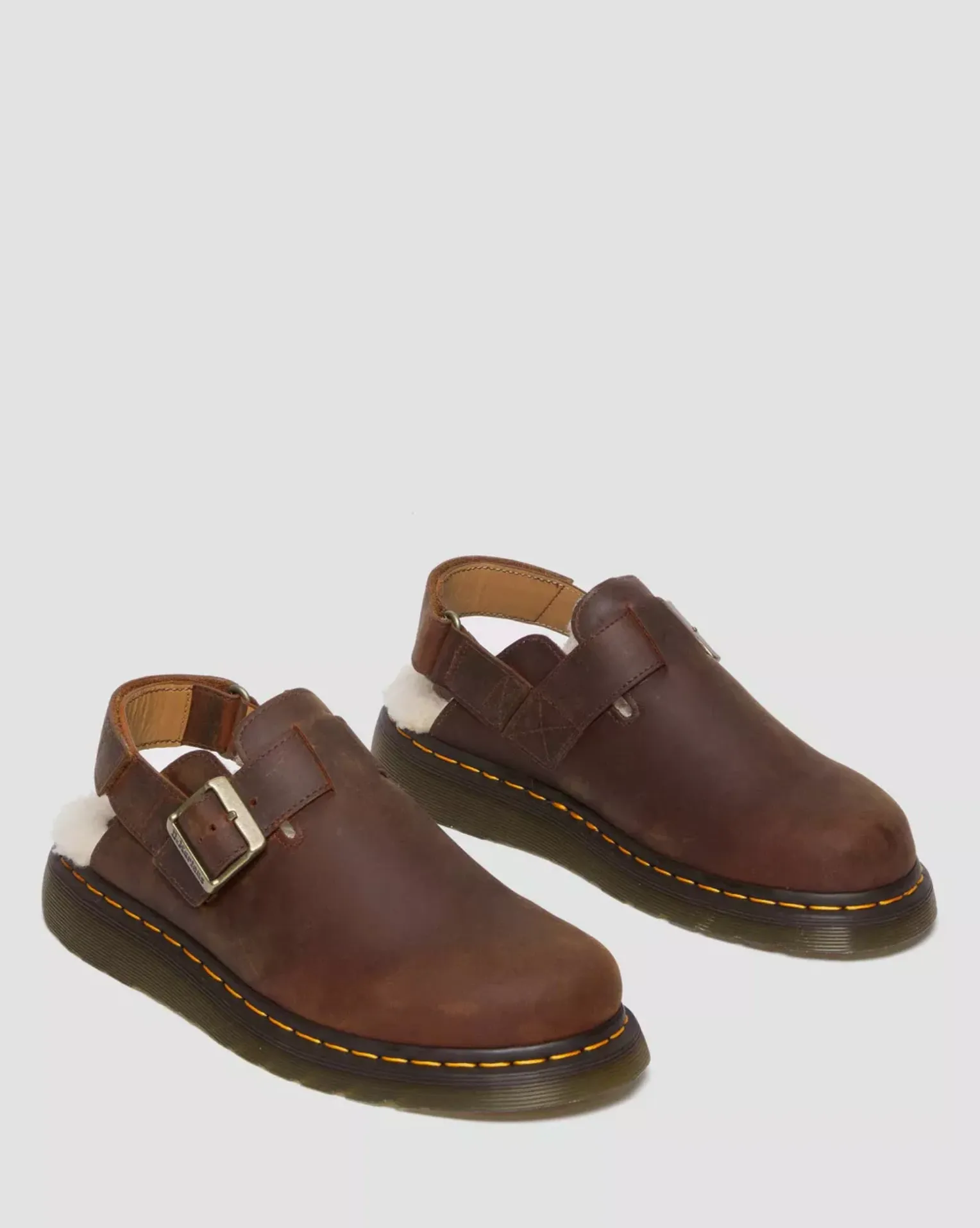 JORGE II FAUX FUR LINED MULES WARM TAN