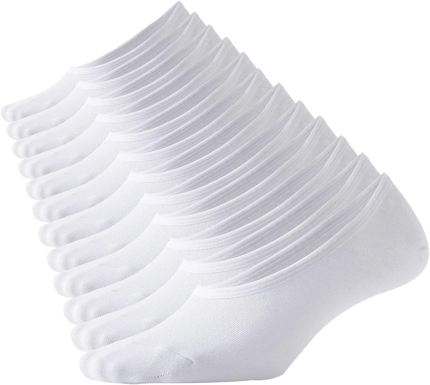 JORMATT Mens Truly No Show Socks With Non Slip Grips,Women Cotton Low Cut Socks for Loafer Sneakers Boat Shoes