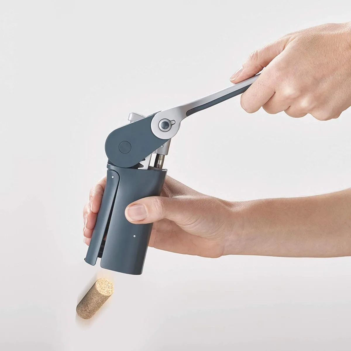 Joseph Joseph BarWise Compact Folding Lever Corkscrew Wine Opener with Foil Cutter, One-size, Blue
