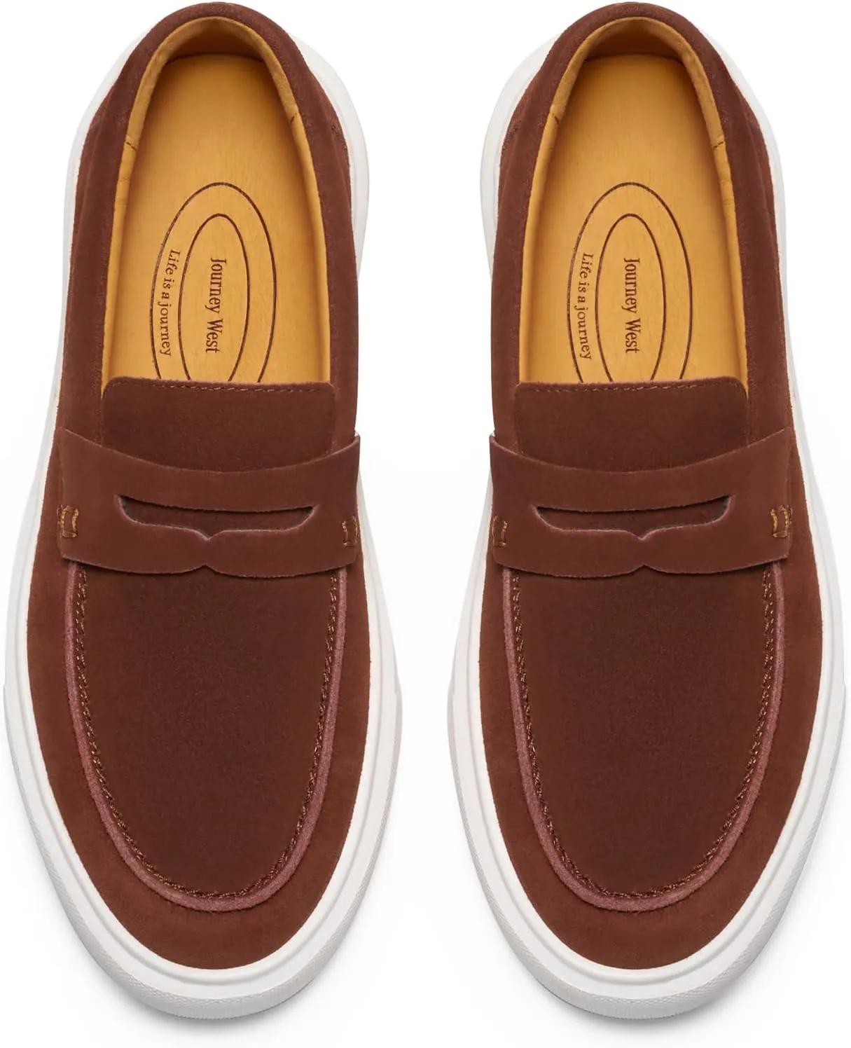 Journey West Suede Tassel Loafer for Women Slip-on Belgian Penny Loafers Shoes for Women in Many Colors
