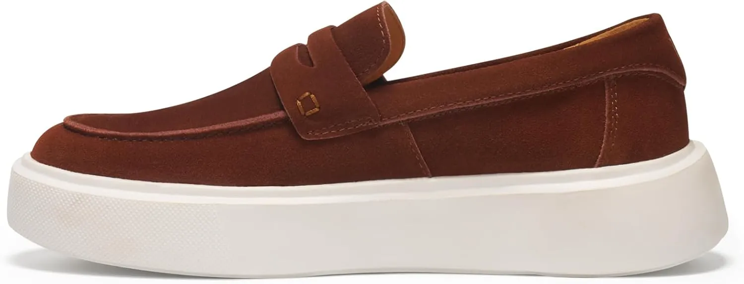 Journey West Suede Tassel Loafer for Women Slip-on Belgian Penny Loafers Shoes for Women in Many Colors