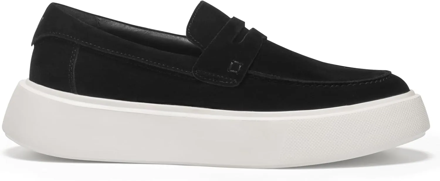 Journey West Suede Tassel Loafer for Women Slip-on Belgian Penny Loafers Shoes for Women in Many Colors