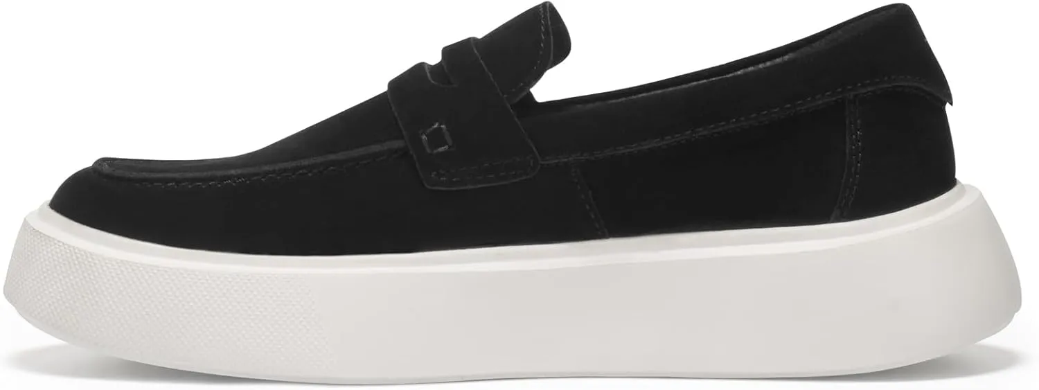 Journey West Suede Tassel Loafer for Women Slip-on Belgian Penny Loafers Shoes for Women in Many Colors