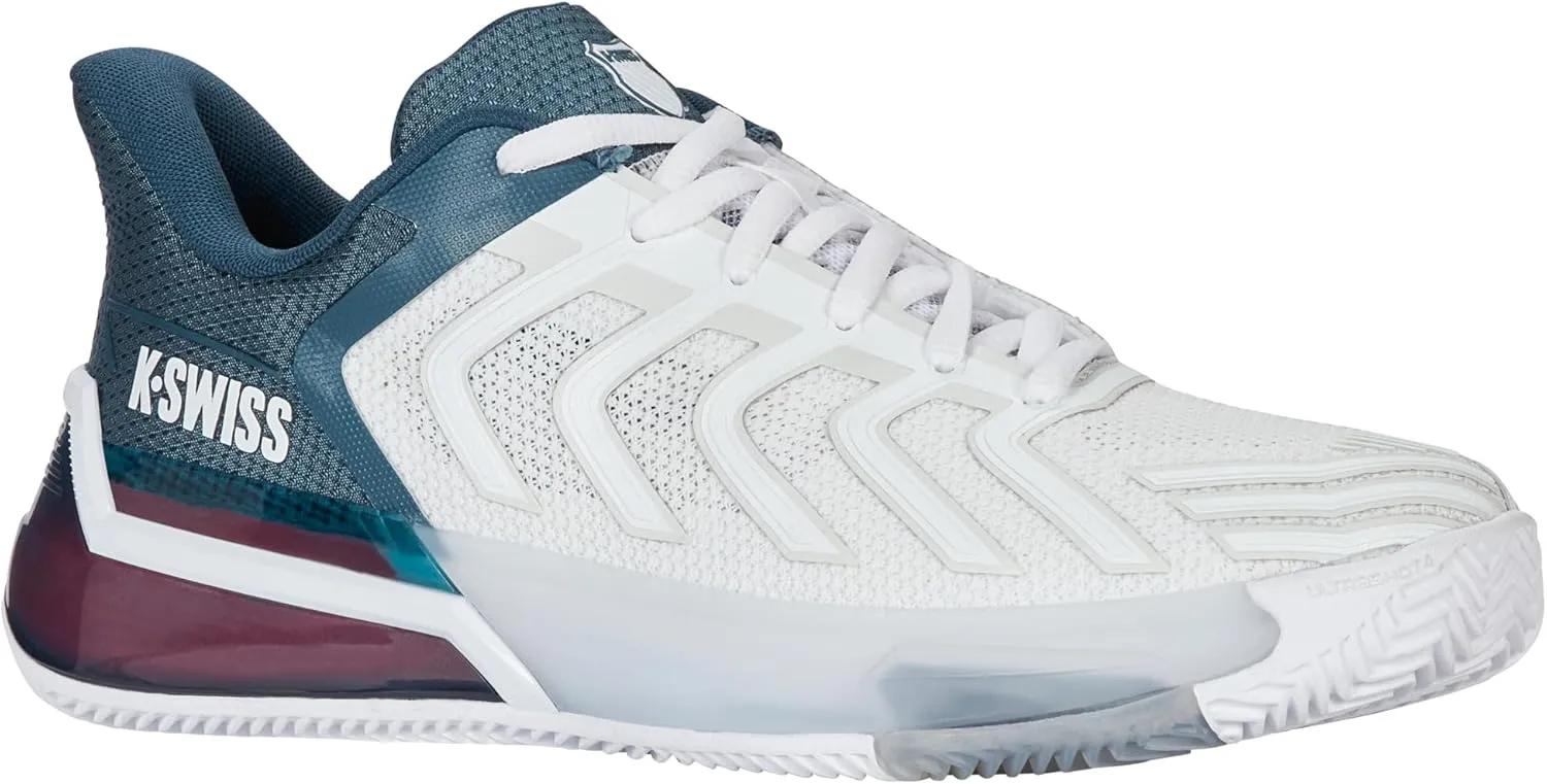 K-Swiss Men's Ultrashot 4 HB Tennis Shoe - Herringbone Bottom for Clay Courts