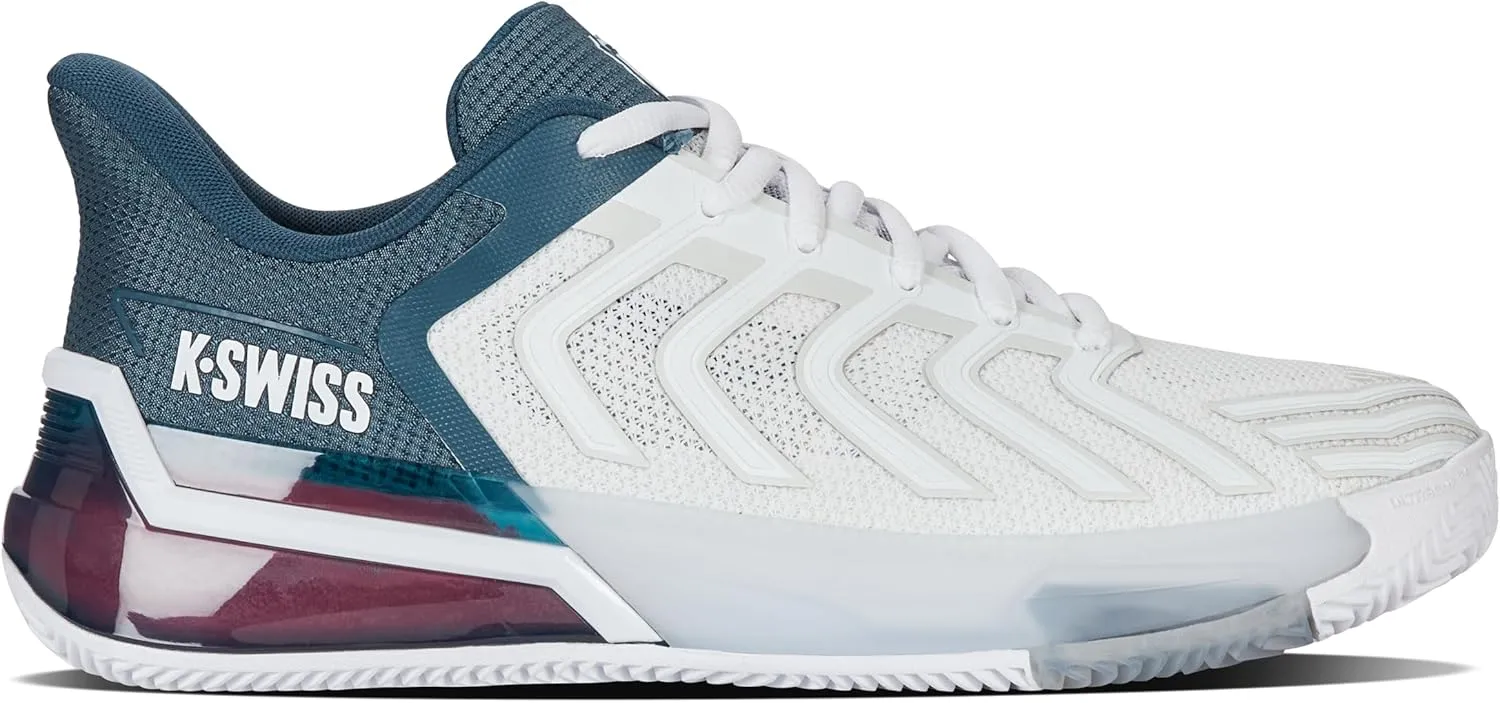 K-Swiss Men's Ultrashot 4 HB Tennis Shoe - Herringbone Bottom for Clay Courts