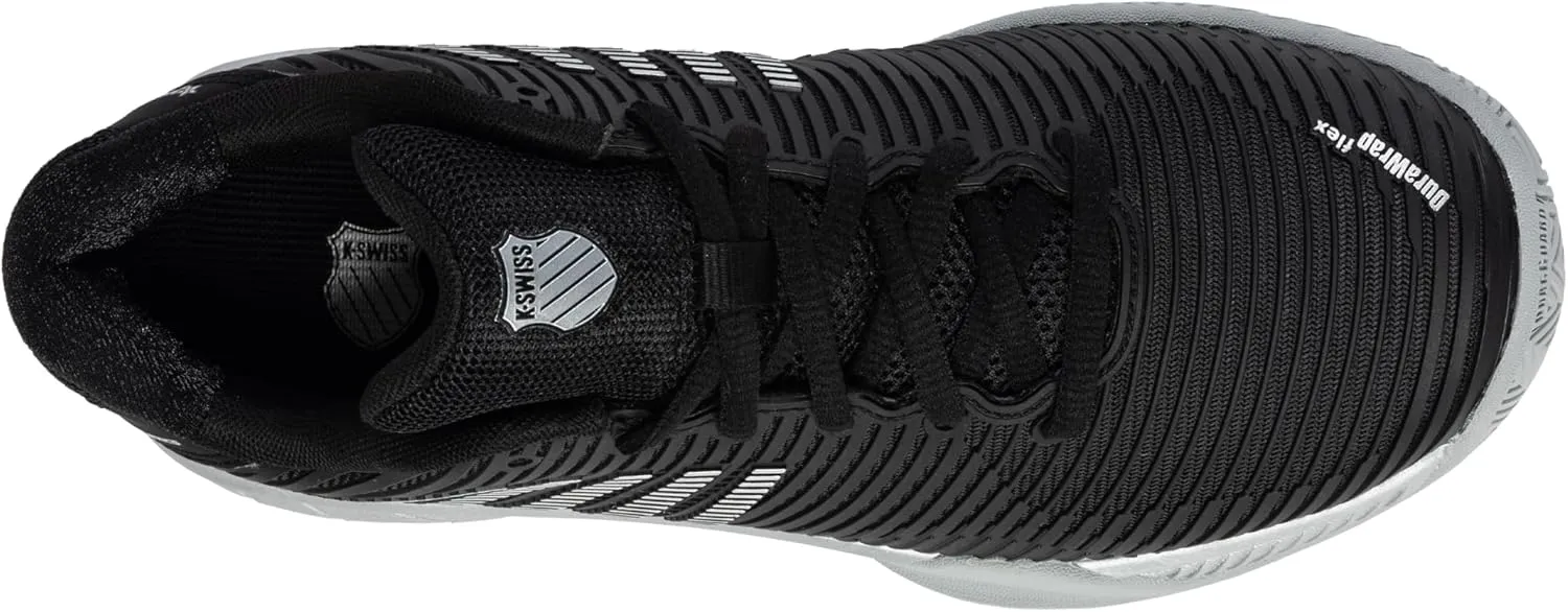 K-Swiss/Master Athletics Women's Hypercourt Express 2 Tennis Shoe (Black/Silver)