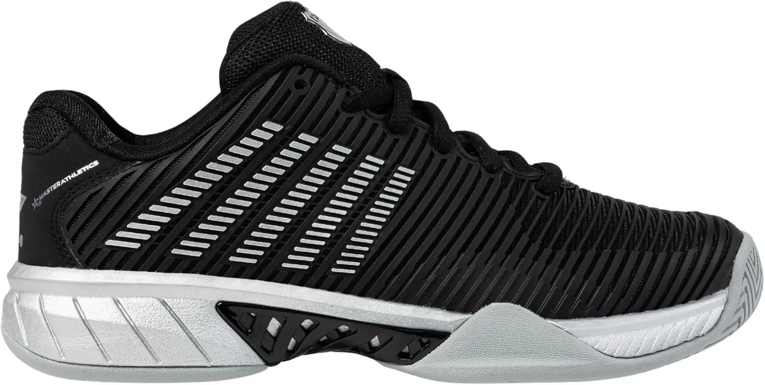 K-Swiss/Master Athletics Women's Hypercourt Express 2 Tennis Shoe (Black/Silver)